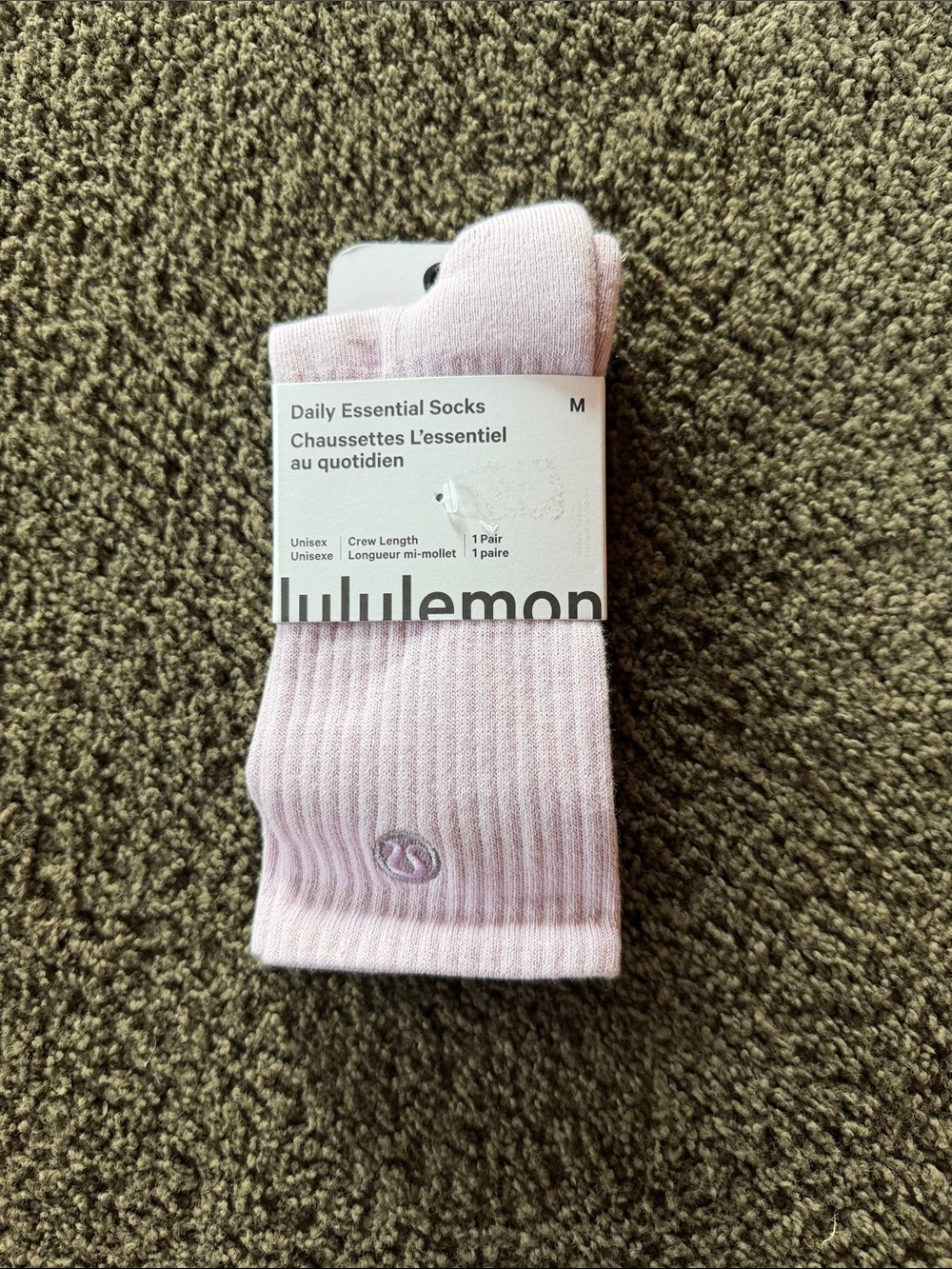 lululemon athletica Daily Essential Crew Socks - Pale Purple